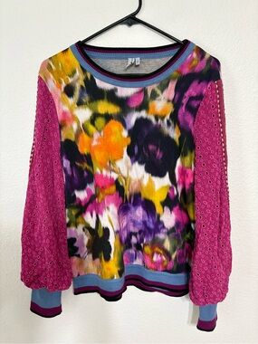 Blank London Floral Knit Top – Size Small
